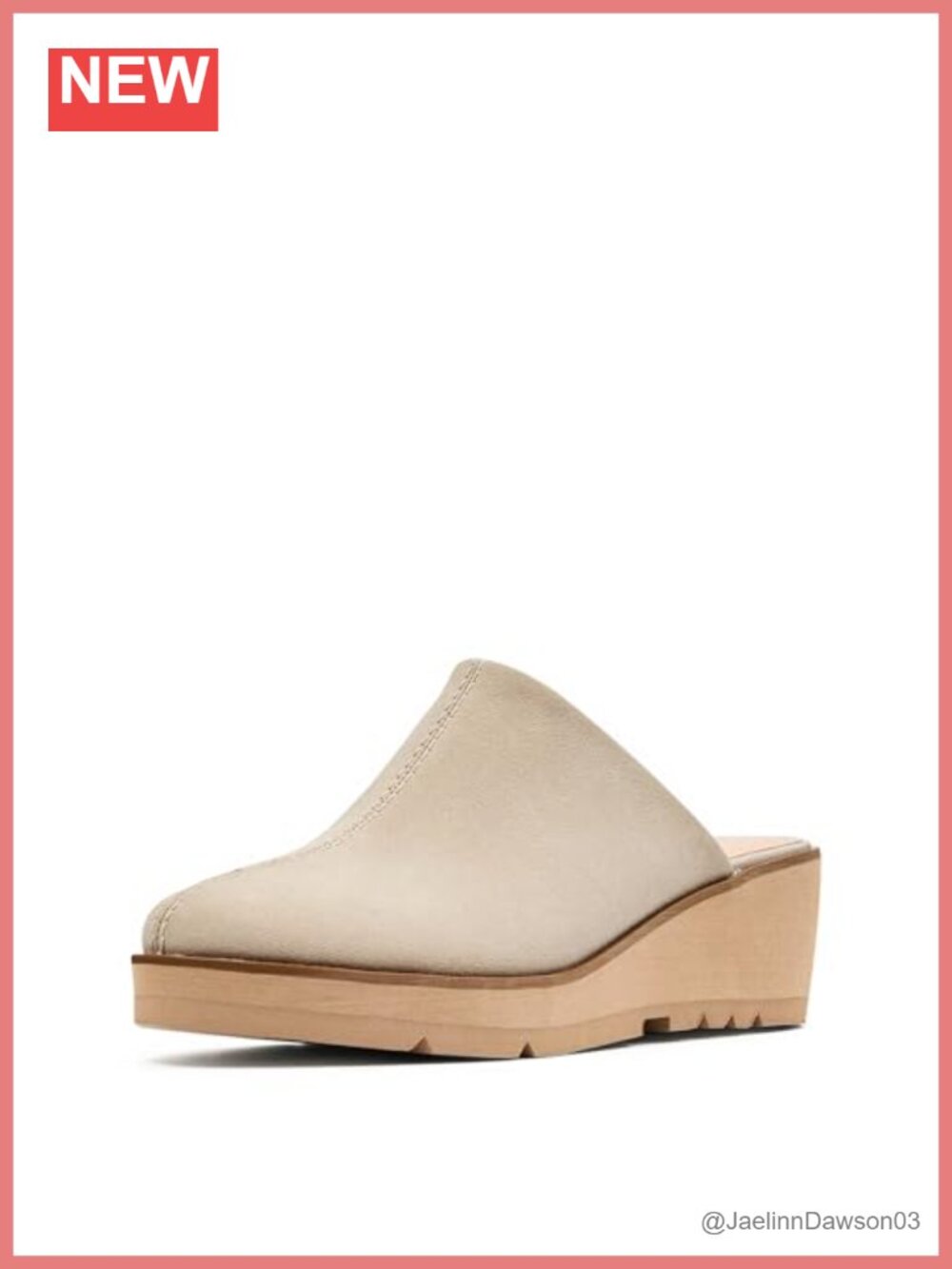 NYDJ Edmond Women's Faux Suede Mule Slides Memory Foam Wedge